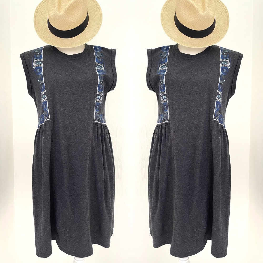 Grey cotton sleeveless dress size XL